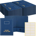 Kisston 100 Pcs Tax Return Folders Bulk 2 Pocket Gold Foil Stamped Income Tax by Kisston