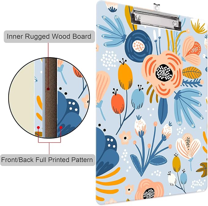 Fashion Clipboard, A4 Letter Size Wooden Decorative Clipboards - Image 5