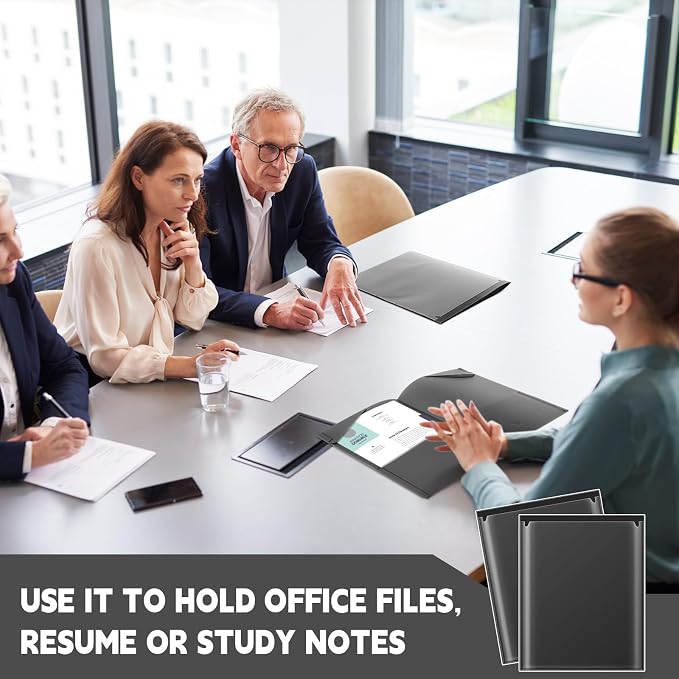 Henoyso 36 Pack Black Plastic Folders - Image 7