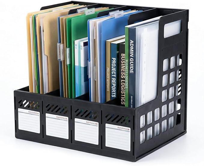 Ysenchan Plastic Magazine File Holder, Desk Organizer File Folder by Ysenchan
