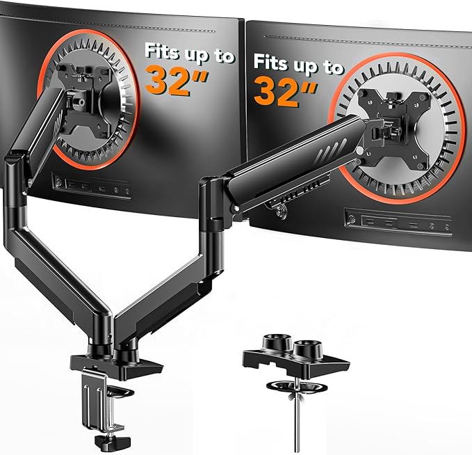 ErGear Dual Monitor Arm, Full Adjustable Monitor Mount by ErGear