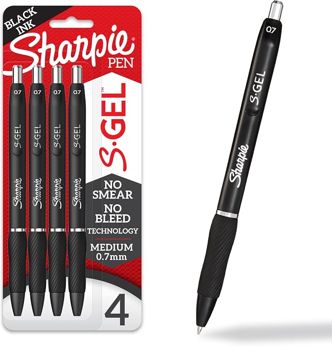 Sharpie S-Gel Pens, Medium Point, Journaling, Note-Taking, College Supplies by Unknown