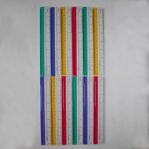 8 inch/20 cm Rulers. Pack of 12 of Premium Quality Plastic Transparent Rulers | - Image 6