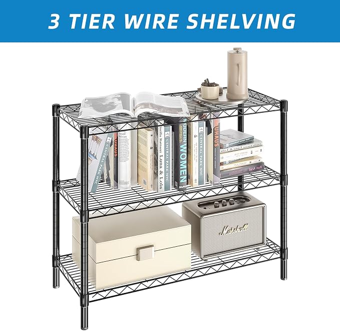 Guan River 3-Shelf Adjustable Metal Wire Shelving, Sturdy and Durable, Storage - Image 6