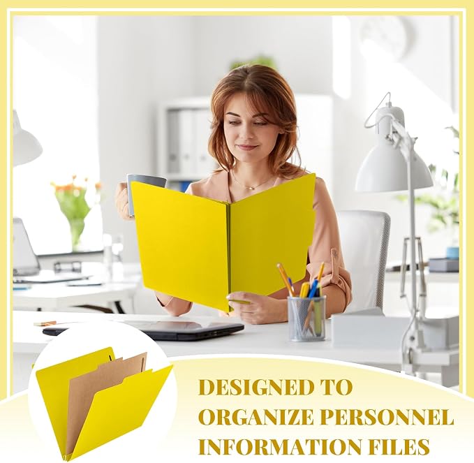 Skyygemm 12 Pcs Classification Folders 3 Pocket Dividers Letter Size Employee - Image 5