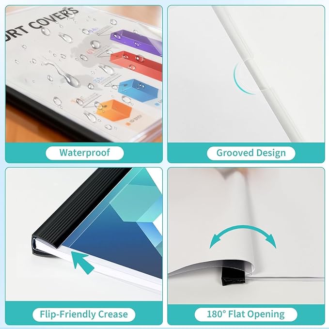 Binditek 40 Pack Clear Report Covers - Image 6