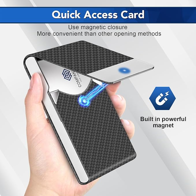 Business Card Holder, Metal Slim Business Card Case, Pocket Card Holder - Image 4