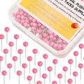 Map Tacks 1/8-Inch Assorted Color Beads Head Map Marking Push Pins by Yalis