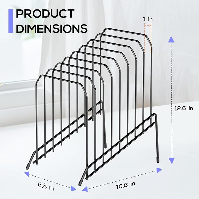 Gawerk Incline Metal Desk Magazine Folder Holder, Sorter Desk File Organizer - Image 2