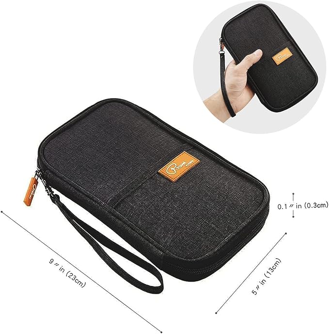 Family Passport Holder Organizer, RFID Blocking Travel Document Case, - Image 7