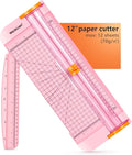 WORKLION Straight Paper Cutter For crafting – Pink 12 Inch Paper Trimmer by WORKLION