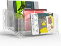 File Sorter Organizer, 5 Sections Acrylic Letter Tray by Cuukie