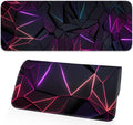 Stylish Geometric Design Gaming Mouse pad, Non-Slip Rubber Base, Stitched Edges by Unknown