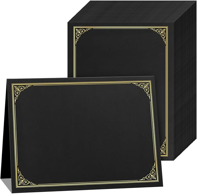 SUNEE Certificate Holders, Diploma Covers Gold Foil Border, by SUNEE