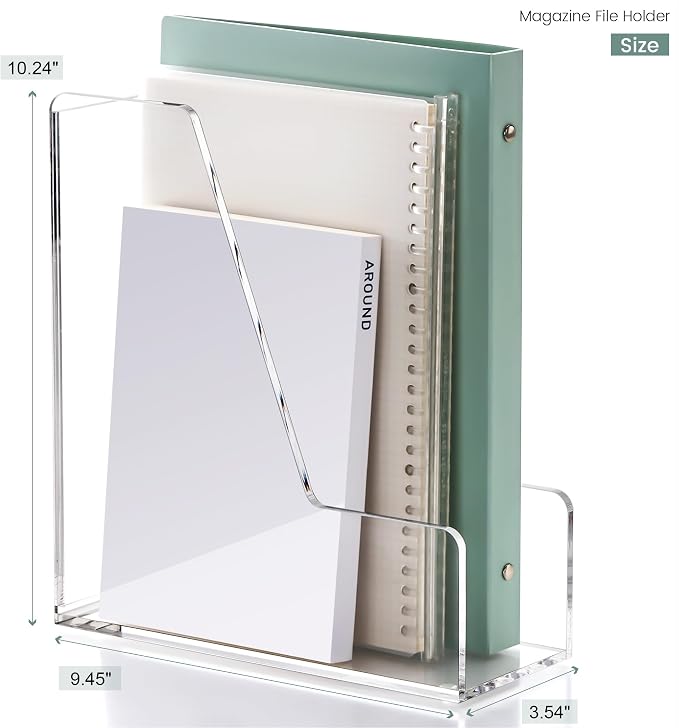 YUXUN Acrylic Magazine File Holder - Image 3