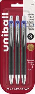 uniball Jetstream RT Retractable Ballpoint Pen, Medium Point, 3 Pack by uni-ball