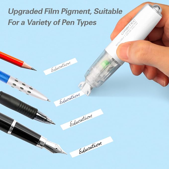 Refillable Retractable White Correction Tape, Mini Small Japan Aesthetic Cute - Image 6
