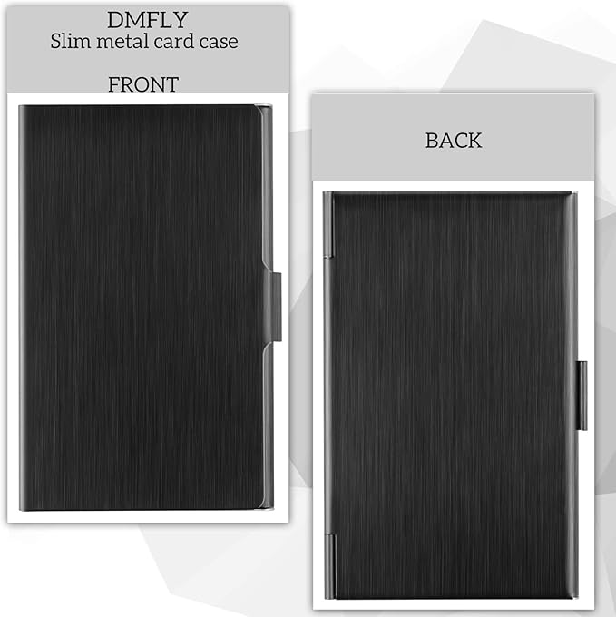 Slim Business Card Case for Men & Women, Pocket Metal Case, Professional - Image 4