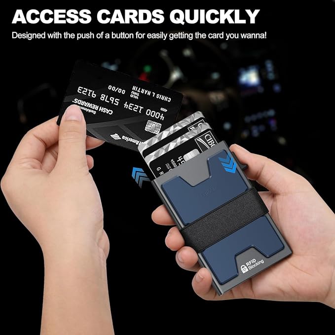 SEMORID Slim Aluminum Card Holder Wallet - Image 3