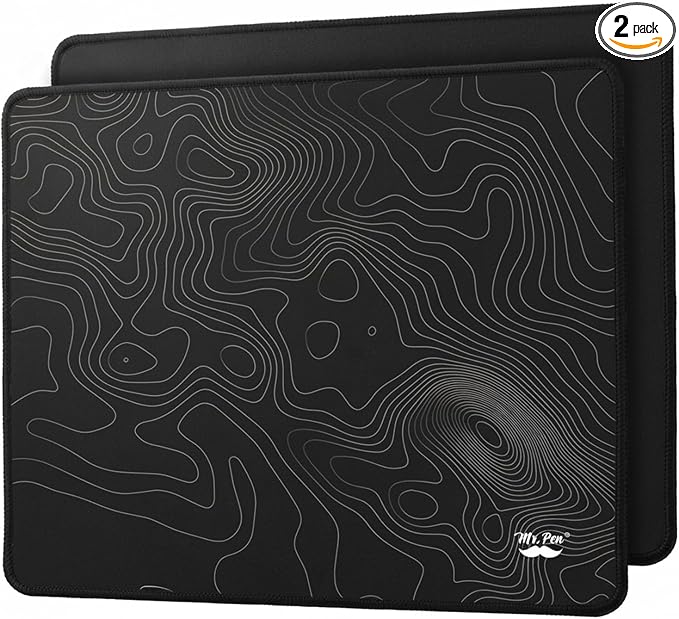 Mr. Pen- Mouse Pad, 12.5"x 10.5", 2 Pack, Anti-Slip Rubber Base by MrPen