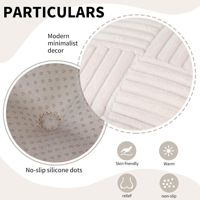 Office Stacking Chair Cushions 4 Pack, Corduroy High Density Foam Kitchen Seat - Image 5