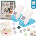 2 Pcs Square Stamp Punch, 1 Inch Square Hole Punch, Postage Stamp Shaped Paper by CYFUNDESIGN