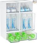 Vtopmart Stackable Storage Drawers Set of 5, Plastic Organizer Bins by Vtopmart