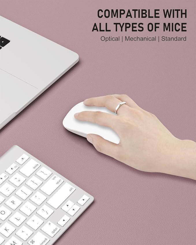 Desk Pad, 23.6" x 13.8" PU Leather Non-Slip Desk Mat Large Mouse Pad - Image 4