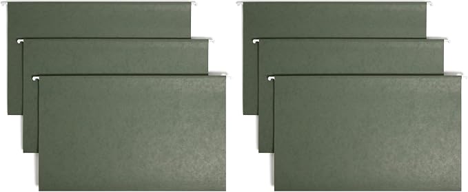 Smead Hanging File Folder with Tab, 1/3-Cut Adjustable Tab, Legal Size by SMEAD