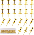 200 Count Gold Push Pins Thumb Tacks by BESARME