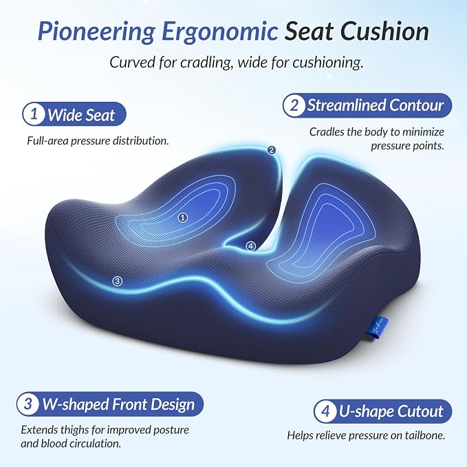 ZIKEE Pioneering Seat Cushion for Pressure Relief, Ergonomic Office Chair - Image 3