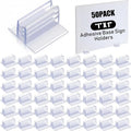 Fulmoon 50 Pcs Sign Holder, Adhesive Base Sign Holders Multiple Uses by Fulmoon