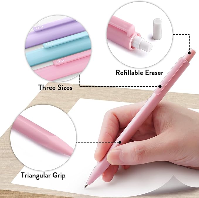 Four Candies Cute Mechanical Pencil Set, Aesthetic Pencils - Image 5