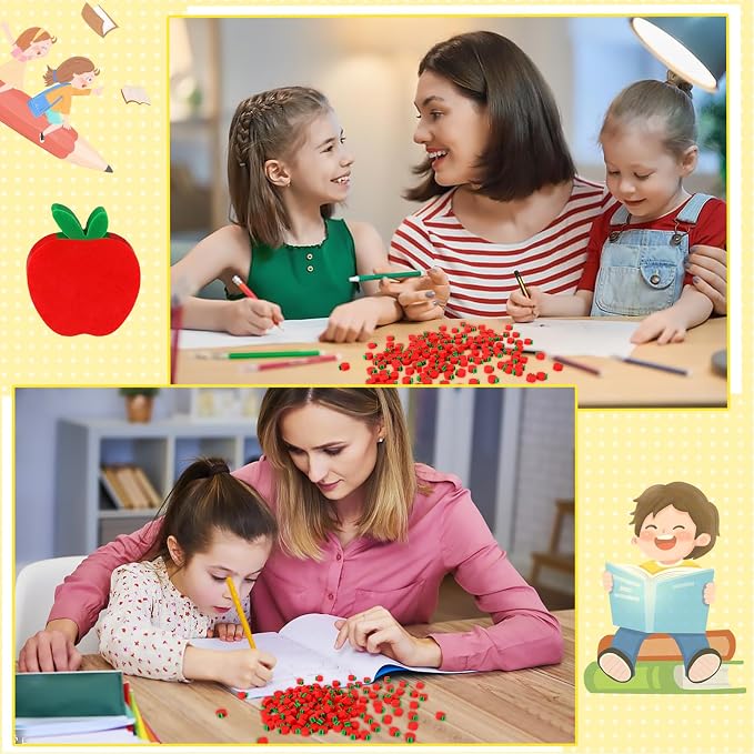 JUNEBRUSHS 150pcs Apples Erasers - Image 5