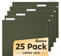 SUNEE Hanging File Folders, 25 Pack Reinforced Hang Folders Letter Size by SUNEE