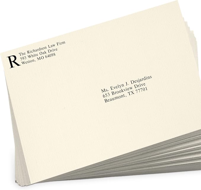 LUXPaper 9 x 12 Open End Envelopes | Peel & Press | Natural Linen | 80lb. Text - Image 5