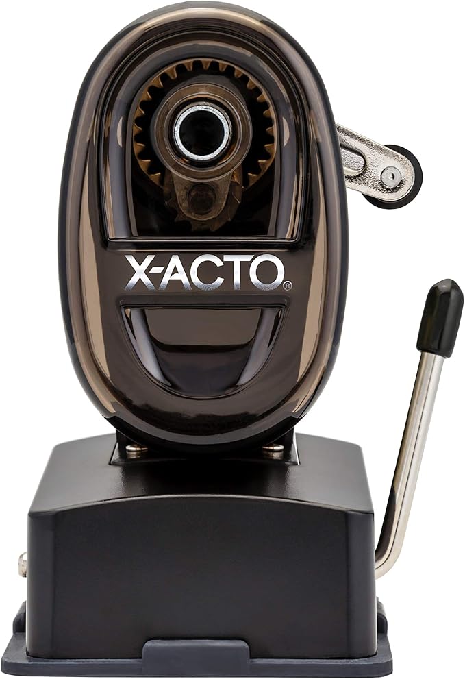 X-ACTO Bulldog Manual Pencil Sharpener w/Vacuum Mount, Colors May Vary - Image 3