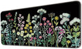 Keyboard Mat, Large Mouse Pad, Watercolor Flower by Flodirise