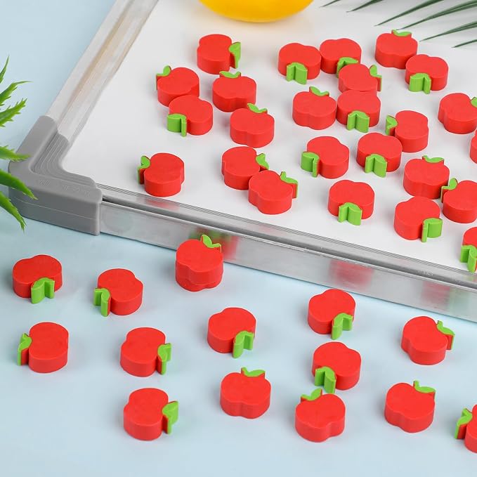FOIMAS 72pcs Mini Apple Erasers, Back to School Rubber Erasers - Image 3