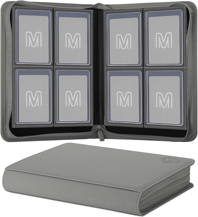 Toploader Binder, 4-Pocket Side Load Trading Card Album, Holds 128 Cards by MOSLA