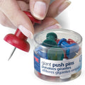 Officemate Giant Push Pins 1.5 Inch, Tub of 12 by Officemate