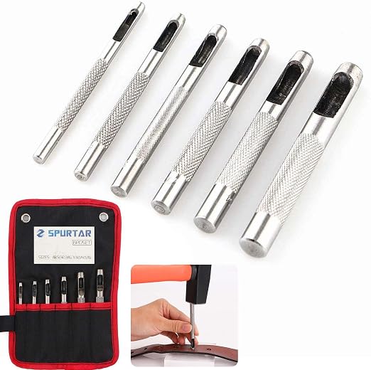 Spurtar 6PCS Leather Hole Punch 1/8'' by Spurtar%C2%AE
