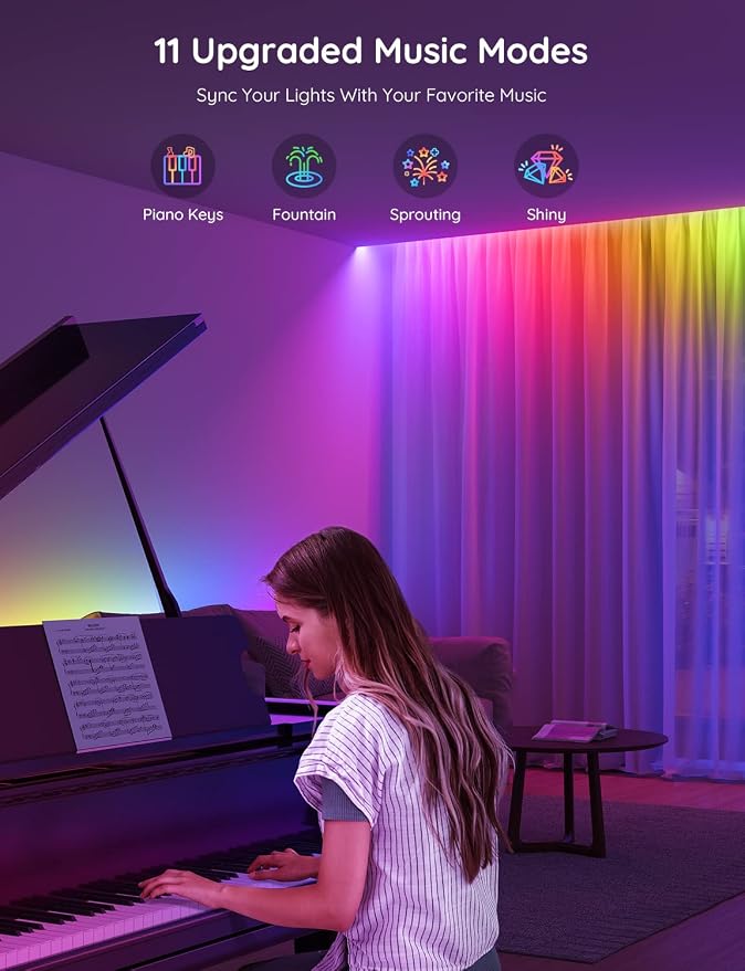 Govee RGBIC LED Strip Lights, 65.6ft Smart LED Lights - Image 6