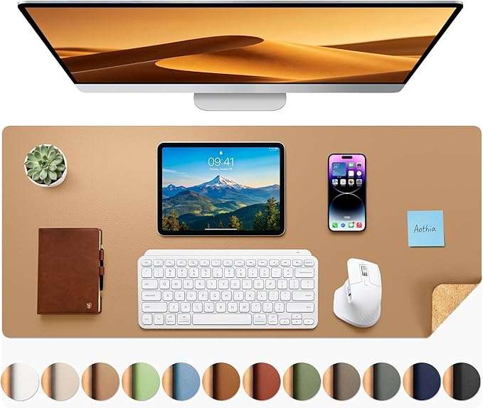 Aothia Dual-Sided Desk Mat by AothiaSimpleNaturalUnique
