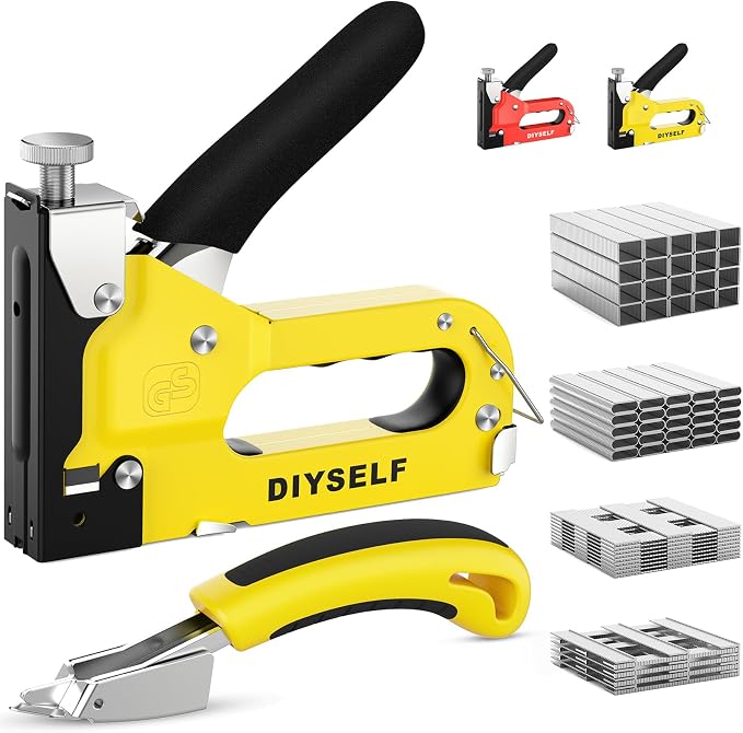 DIYSELF Staple Gun Heavy Duty 4-in-1 Upholstery Staple Gun by DIYSELF
