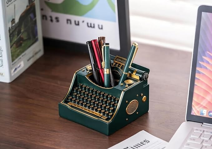 Retro Typewriter Pen Holder Desk Organizers - Image 6