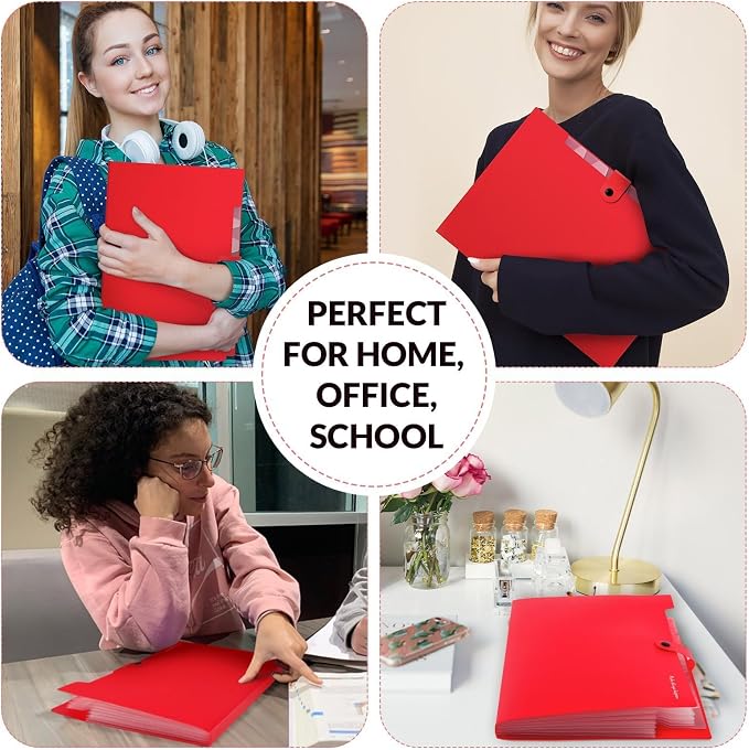 SKYDUE 8 Pockets Expanding File Organizer, Expandable File Folders - Image 6