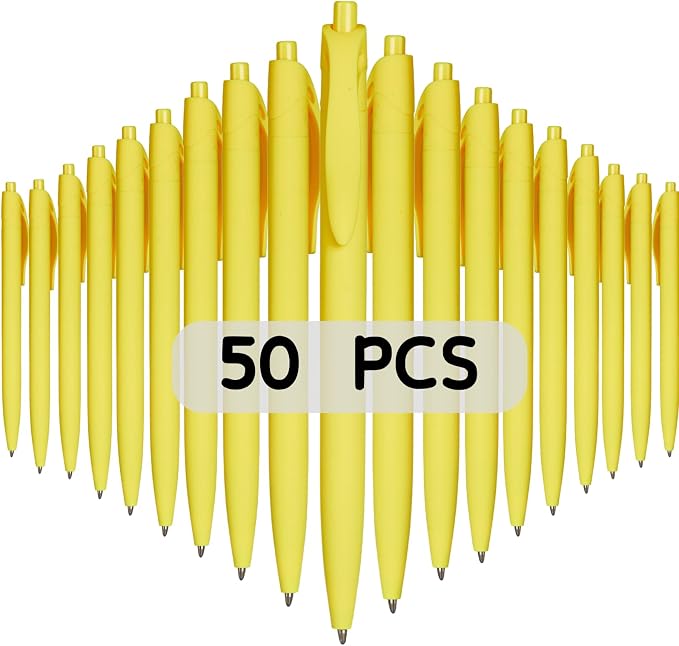 BallPoint Pens, 50 Pack, Bulk Pens, Click Pens by Wiaziert