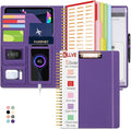Purple Foldable Spiral Clipboard Folio by KLLVE