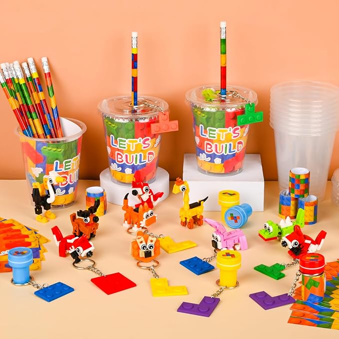 102 Pcs Building Blocks Party Favors Birthday Goodie Bags Return Gifts - Image 6